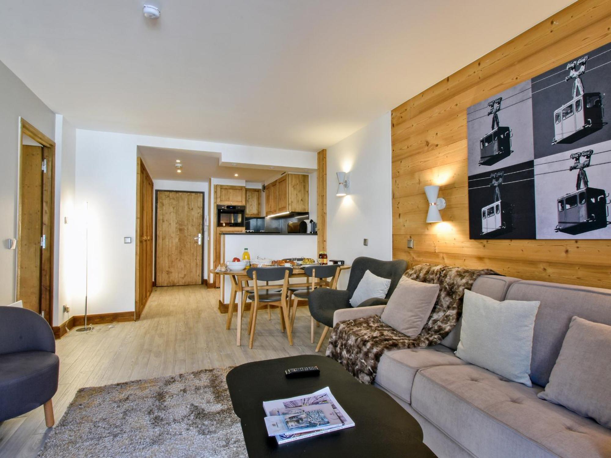 Luxueux Appartement 2 Chambres Au Coeur De Courchevel 1850, Balcon, Parking Et Services Inclus - Fr-1-613A-7 Exterior photo